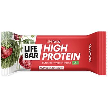

LIFEFOOD LIFEBAR Protein tyčinka jahodová BIO 40 g