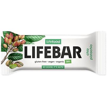

LIFEFOOD LIFEBAR tyčinka pistáciová s chia RAW BIO 40 g