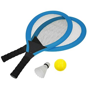 

RULYT Set na líný tenis - rakety, míček, košík modrý