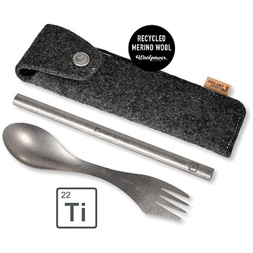 

Light My Fire Spork´n Straw Kit Titanum in Merinowool Case