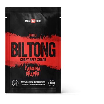 

Maso Here hovězí biltong s Carolinou Reaper 40 g