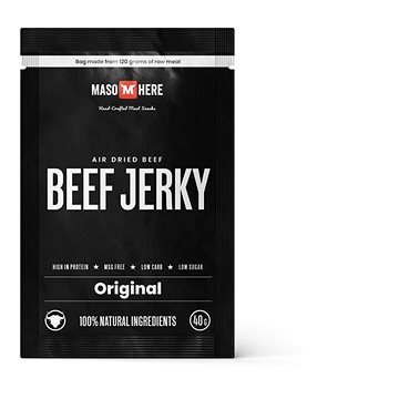 

Maso Here hovězí jerky originál 40g
