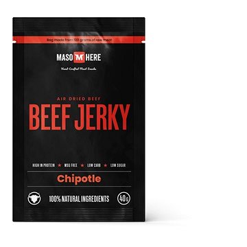 

Maso Here hovězí jerky chipotle 40g