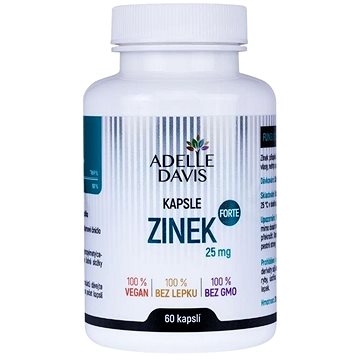 

Adelle Davis Zinek Forte 25 mg, 60 kapslí