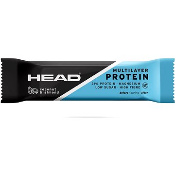 HEAD Multilayer Protein Bar HEAD 55g, kokos/mandle - Proteinová tyčinka