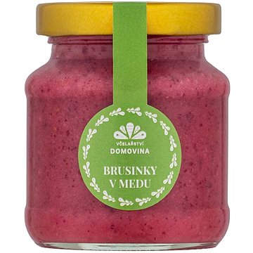

Včelařství Domovina Brusinky v medu 170 g