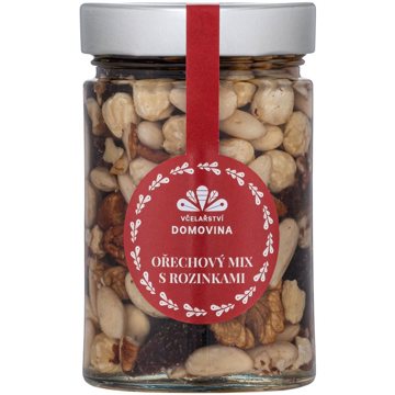 

Včelařství Domovina Ořechový mix s rozinkami v medu 360 g