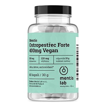 

Mentis Ostropestřec Forte 400mg Vegan, 60 kapslí