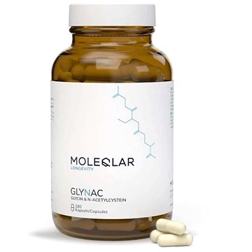 

MOLEQLAR® GlyNAC (glycine & N-acetyl-cysteine), 180 kapslí