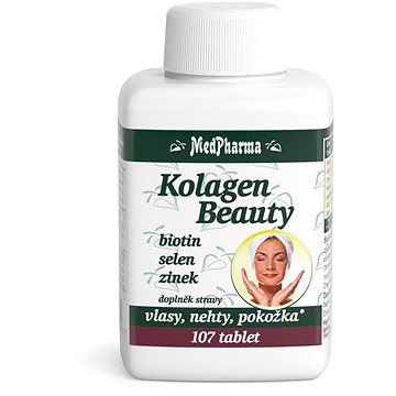 

MedPharma Kolagen Beauty – biotin, selen, zinek 107 tablet