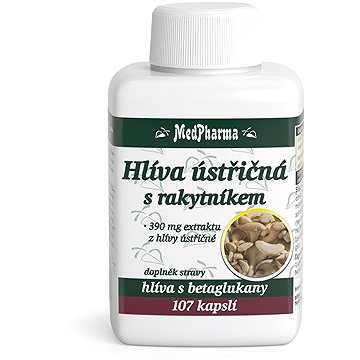 

MedPharma Hlíva ústřičná s rakytníkem 107 kapslí