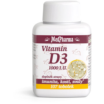 

MedPharma Vitamin D3 1000 I.U. 107 tobolek