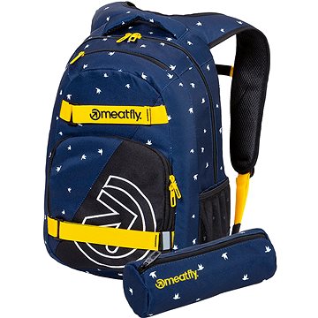 

Meatfly Exile 5 Backpack, Birds Dark Navy