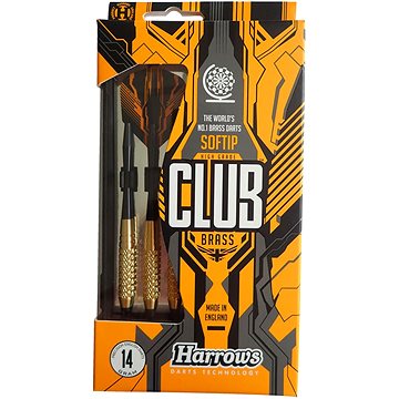 

Harrows Soft Club Brass T12 s plastovým hrotem 16g