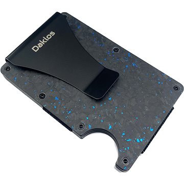 

Daklos Carbon RFID s klipem černomodrá