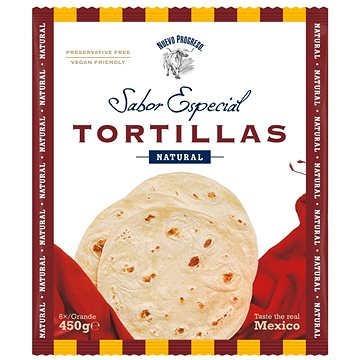 

Nuevo Progreso Tortilla Flour 10", 6 ks