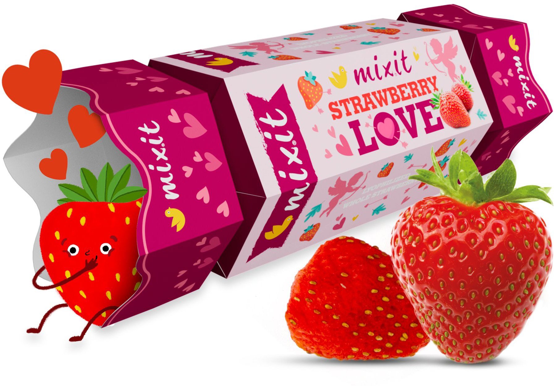 

Mixit Bonbón Celé křupavé jahody 40 g