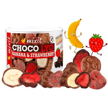 

Mixit Křupavé banánky a jahody v čokoládě 150g