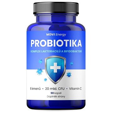 

MOVit Energy Probiotika - komplex laktobacilů a bifidobakterií, 90 kapslí