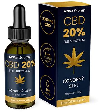 

MOVit Energy CBD 20% Full Spectrum konopný olej 10ml