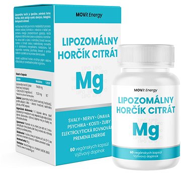 

MOVit Energy Lipozomální Hořčík Citrát, 60 vegetariánských kapslí