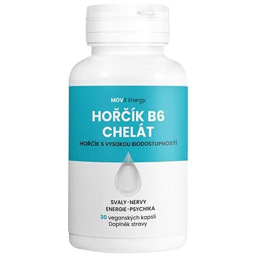 

MOVit Energy Hořčík B6 Chelát 100 mg, 30 kapslí
