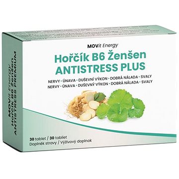 

MOVit Energy Hořčík - Ženšen Anti-Stress Premium, 30 tablet