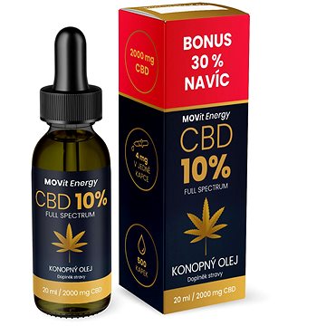 

MOVit Energy CBD 10% Full Spectrum konopný olej 20 ml