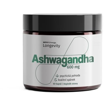 

MOVit Energy Longevity - Ashwagandha 600 mg, 5% withanolidů, 60 kapslí