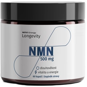 

MOVit Energy Longevity - NMN 500 mg, Nikotinamid mononukleotid, 60 kapslí