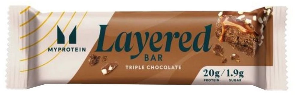 

MyProtein Layered Bar, 60 g Triple Chocolate Fudge
