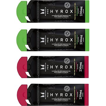 

MyProtein Hyrox the Pre Workout Gel 4 x 48 g zelené jablko + višeň