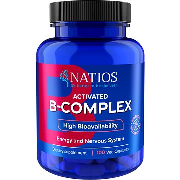

NATIOS Activated B-Complex, Aktivní formy vitamínů B, 100 veganských kapslí