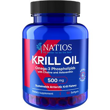 

NATIOS Olej z antarktického krilu s astaxantinem, 500 mg, 60 softgel kapslí