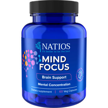 

NATIOS Mind Focus, 60 veganských kapslí