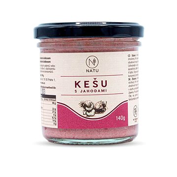 

NATU Kešu krém s jahodami 140 g