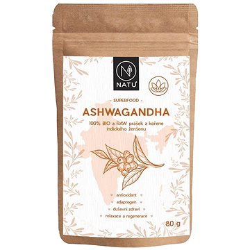 

NATU Ashwagandha BIO prášek 80 g