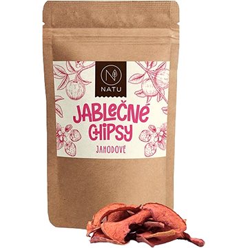 

NATU Jablečné chipsy jahodové 45 g