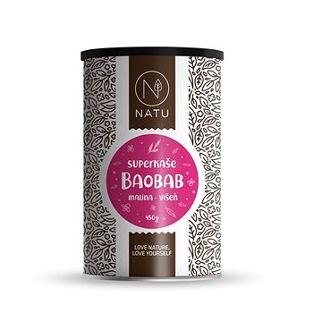 

NATU Superkaše BAOBAB s malinami a višněmi 450 g