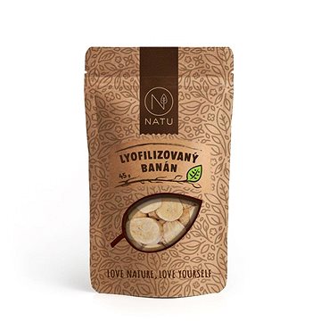 

NATU Lyofilizovaný banán plátky 45 g