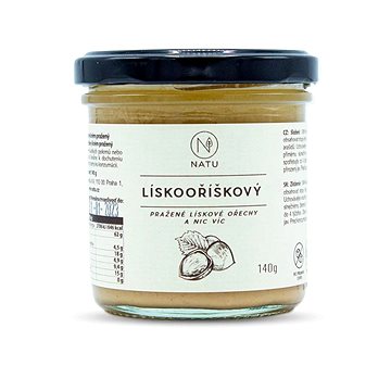 

NATU Lískooříškový krém pražený 140 g