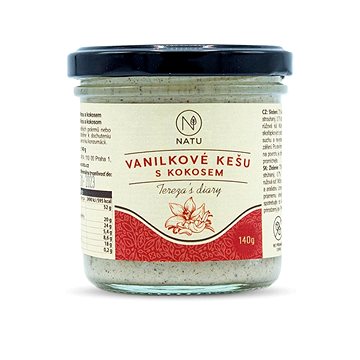 

NATU Vanilkové kešu s kokosem 140 g