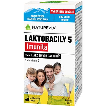 

NatureVia Laktobacily 5 Imunita 60 kapslí