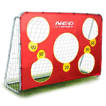 

Neo-Sport Velká fotbalová branka, fotbalová branka 215 × 153 × 76 cm + cílová podložka