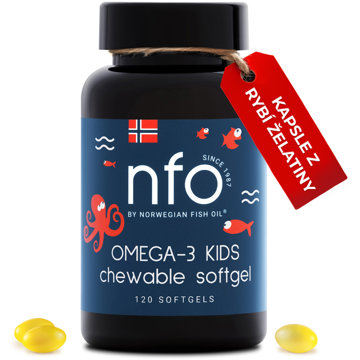 

NFO OMEGA - 3 KIDS, 120 kapslí z rybí želatiny