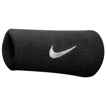 

Nike Swoosh Doublewide Wristbands černá/bílá
