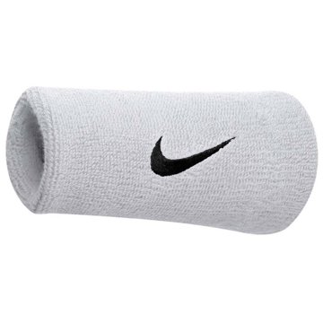 

Nike Swoosh Doublewide Wristbands bílá/černá