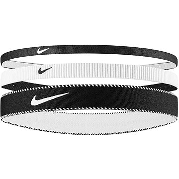 

Nike Flex Classic Mixed Width Headbands 3PK černá/bílá/černá