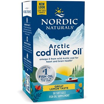 

Nordic Naturals Olej z jater arktické tresky 750 mg, citrón, 90 softgelových kapslí