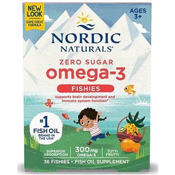 

Nordic Naturals Omega 3 želé rybky, 36 ks